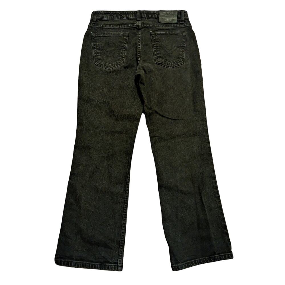 Black Harley Davidson Denim Jeans Women Size 10P - Picture 3 of 7